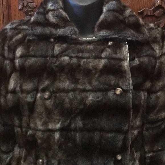 Monoplaza faux fur jacket Coat Small - Picture 3 of 7